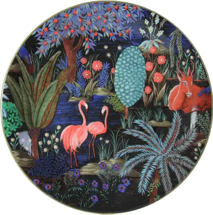 Gien Le Jardin du Palais Flamant Rose dessertbord ø 22 cm keramiek Op = Op