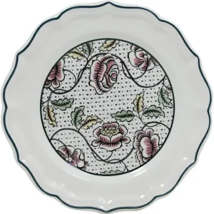 Nieuw Gien Dominoté Roses dessertbord ø 23,2 cm keramiek