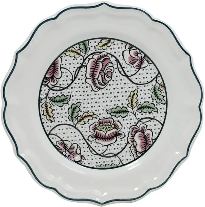 Nieuw Gien Dominoté Roses dessertbord ø 23,2 cm keramiek