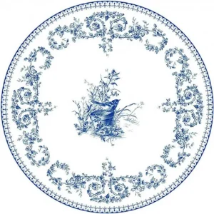 Gien Les Dépareillées-bleu Oiseau dinerbord ø 27,4 cm keramiek blauw Veilige Betaling