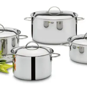 Spring Cristal pannenset rvs 4-delig Lage Kosten