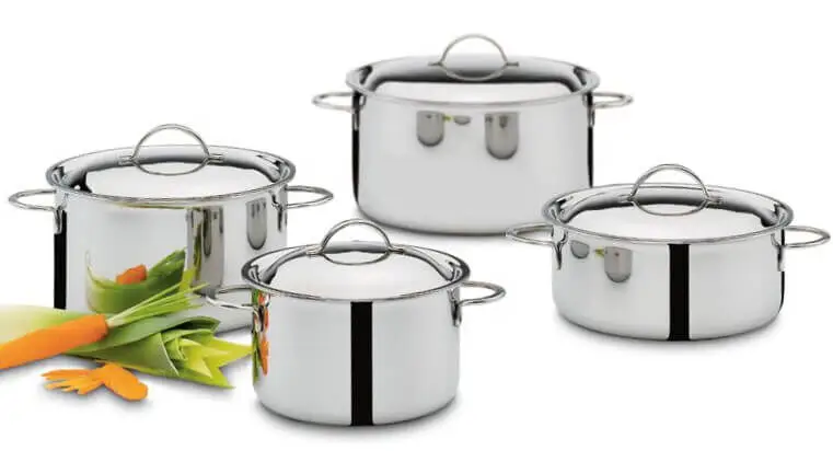 Spring Cristal pannenset rvs 4-delig Lage Kosten