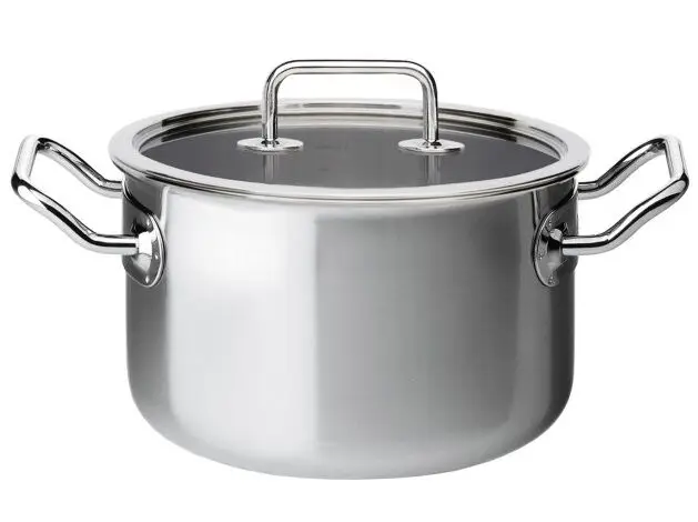 Merkproduct Spring Brigade kookpan met glasdeksel ø 20 cm rvs