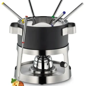 Spring Andermatt fondueset ø 18 cm 6-persoons mat zwart Alleen Vandaag