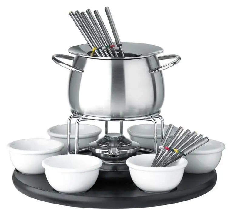 Betaalbaar Spring Carousel fondueset 6-persoons rvs 22-delig