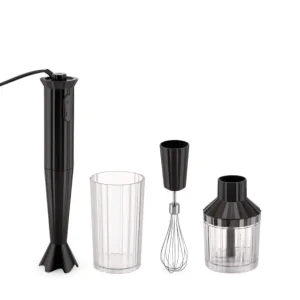Alessi Plissé staafmixer kunststof zwart 4-delig Korting