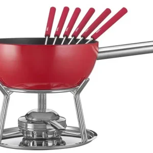 Rechtstreeks Van De Fabrikant Spring Alu Induction kaasfondueset ø 23 cm 6-persoons rood