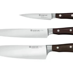 Wüsthof Ikon messenset messenstaal hout 3-delig Gecertificeerd