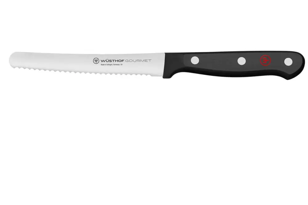 Wüsthof Gourmet worst- /tomatenmes 12 cm rvs zwart Lage Prijs