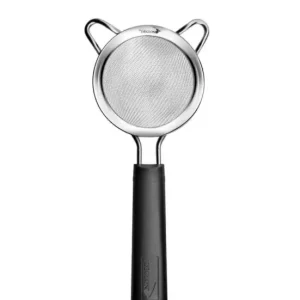 Fabrieksprijs Deglon bolzeef met steel en twee hangpunten 8 cm rvs