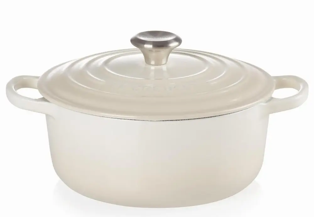 Weekendaanbieding Le Creuset Signature braadpan 5,3 liter ø 26 cm gietijzer meringue