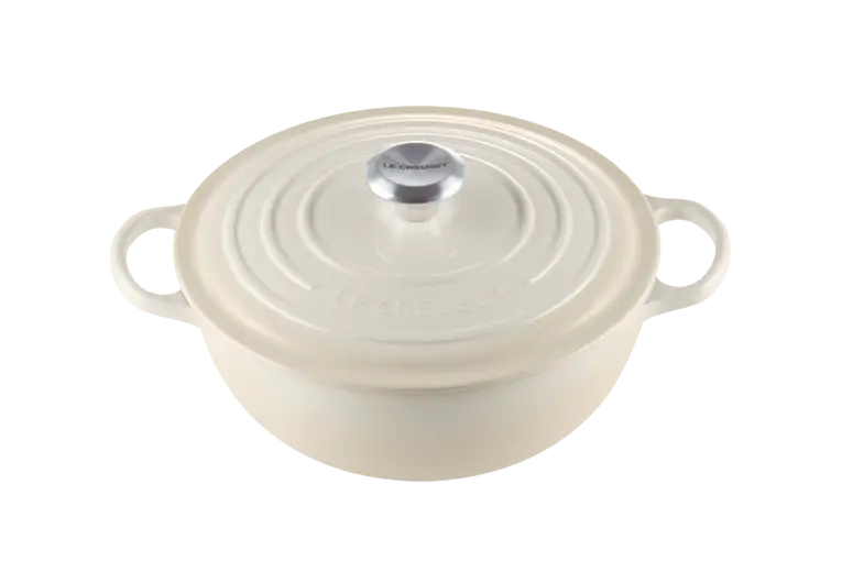 Le Creuset wok-braadpan 4,1 liter ø 26 cm gietijzer meringue Direct Verzonden