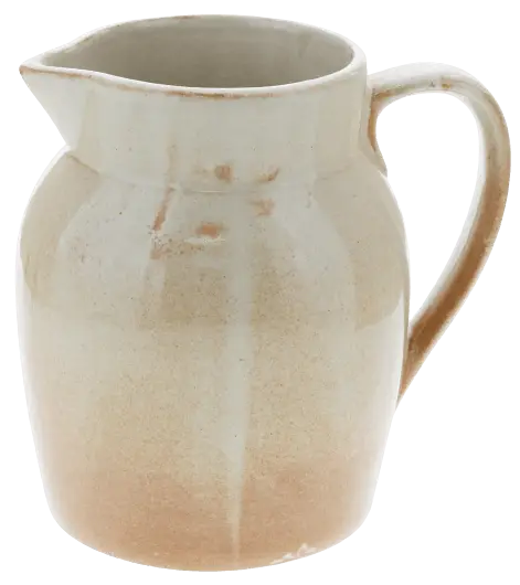 Premium Oldenhof 1821 Hazelnut karaf 1 liter aardewerk beige