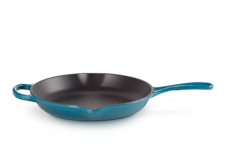 Le Creuset skillet koekenpan ø 26 cm gietijzer Deep Teal Express Levering