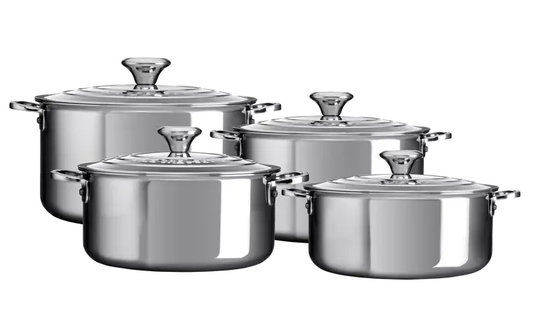 Le Creuset Signature kookpannenset rvs 4-delig Laatste Kans
