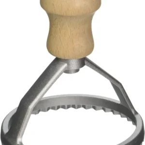 Voordeelprijs Oldenhof pasta uitsteekvorm rond 8 cm hout aluminium