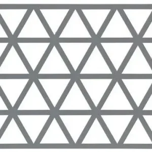 Gecertificeerd Zone Denmark Triangles onderzetter 24 x 14 cm silicone donkergrijs
