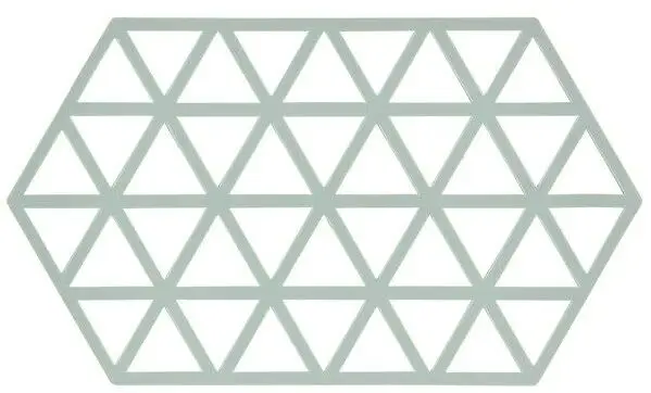 Voordeelprijs Zone Denmark Triangles onderzetter 24 x 14 cm silicone blauw