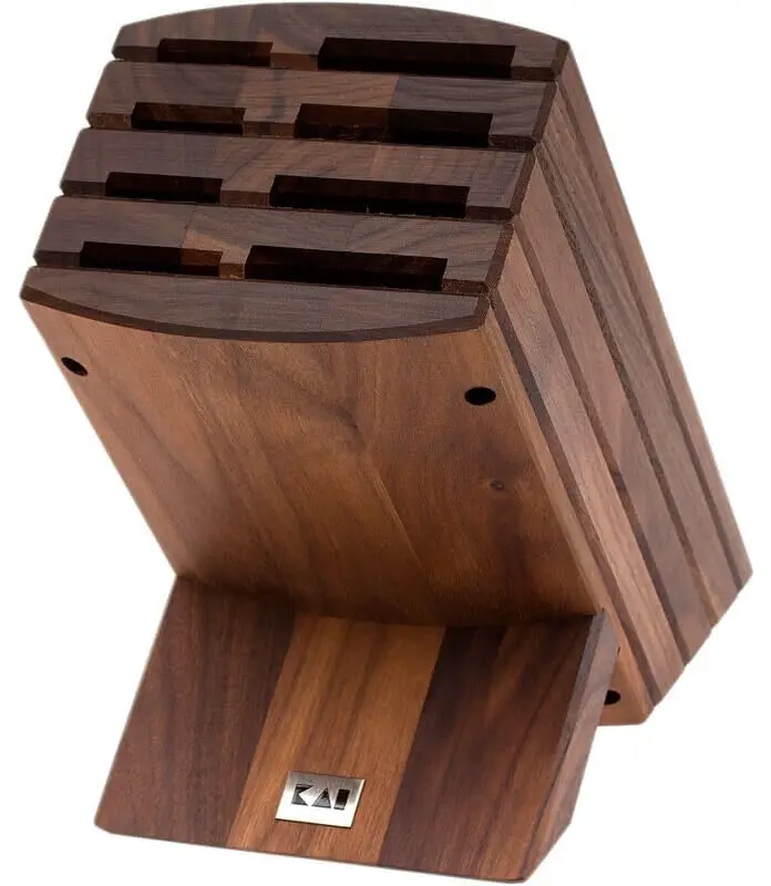 Weekendaanbieding Kai Shun messenblok 22,7 cm walnoothout