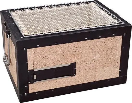 Op = Op Oldenhof Konro Grill Diatomite Japanse barbecue B-9 31 x 23 x 20 cm