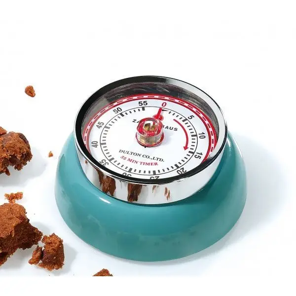 Uitverkoop Zassenhaus Timer Speed kookwekker 7 cm metaal petrol