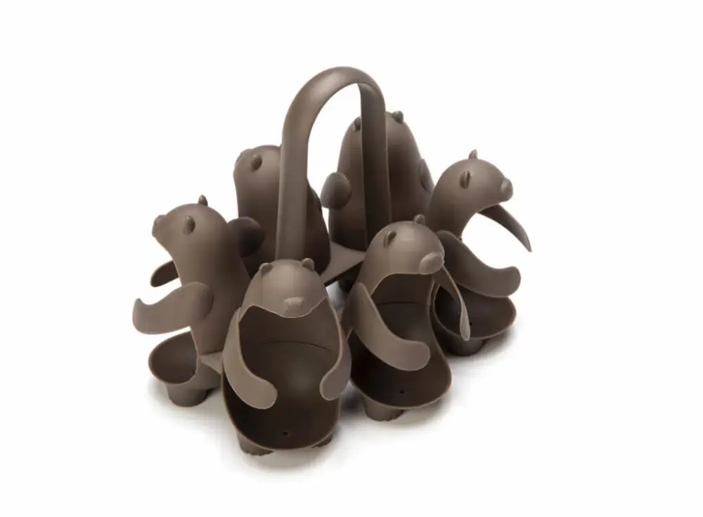 Ototo Eggbears eierkoker kunststof bruin Actieprijs