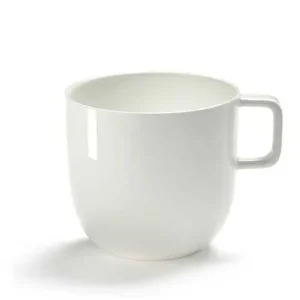 Betaalbaar Serax Base koffiekop 280 ml ø 8 hoogte 7,5 cm porselein wit glanzend