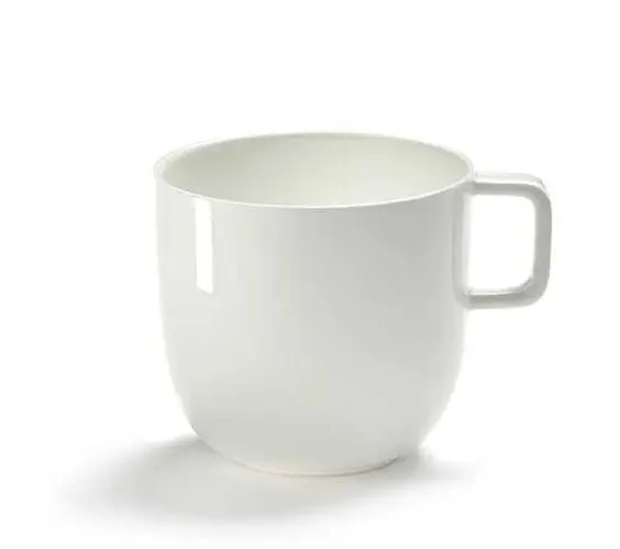 Betaalbaar Serax Base koffiekop 280 ml ø 8 hoogte 7,5 cm porselein wit glanzend