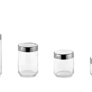 Alessi Veneer voorraadpot 750 ml rvs glas Gecertificeerd