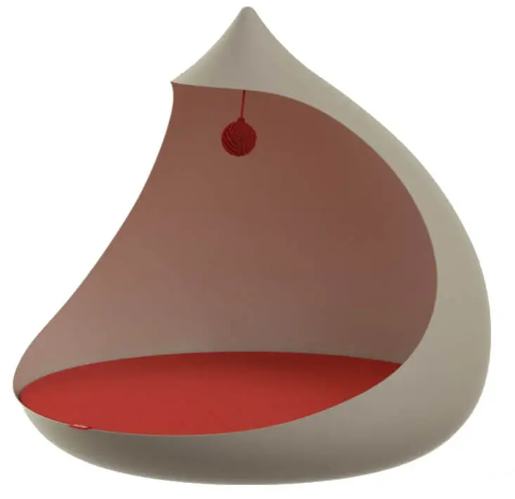 Dagaanbieding Alessi Tacaban katten- of hondenmand 44 x 43 cm staal warmgrijs