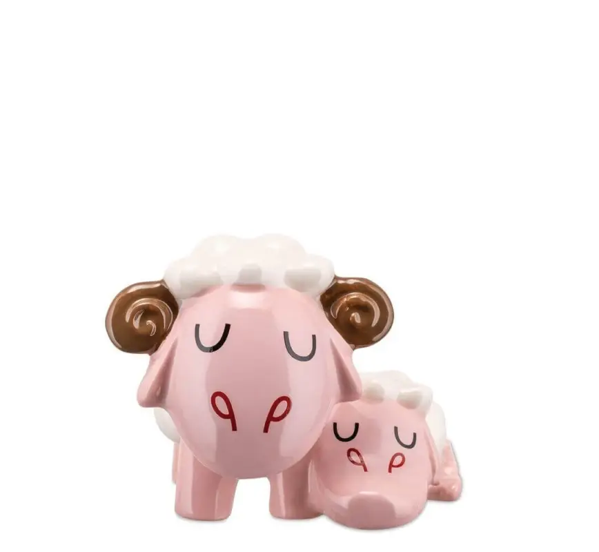 Dagaanbieding Alessi Happy Eternity Baby Pisoletti porselein wit/rood/roze