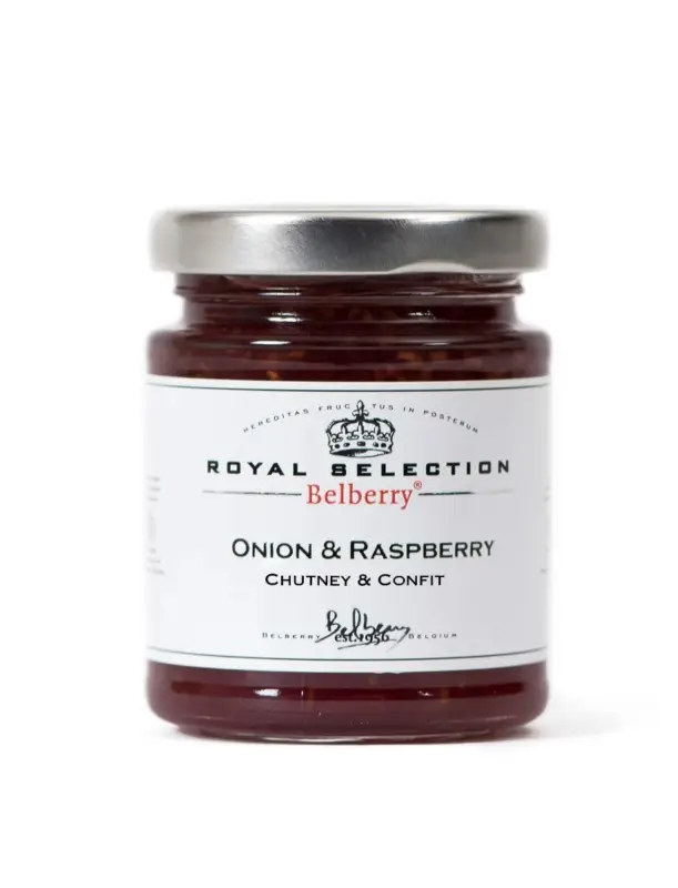 Oldenhof Belberry ui & framboos chutney 180 gram Op = Op