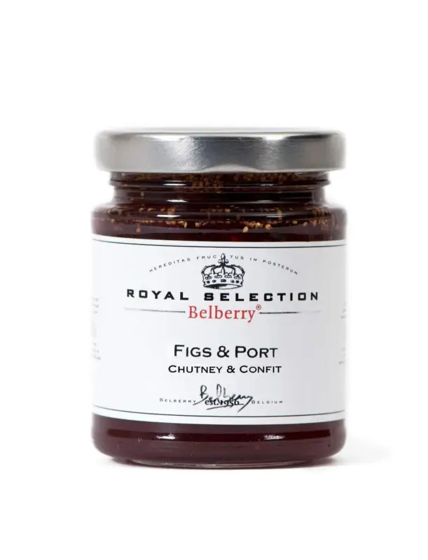 Oldenhof Belberry vijg & port chutney 180 gram Direct Beschikbaar