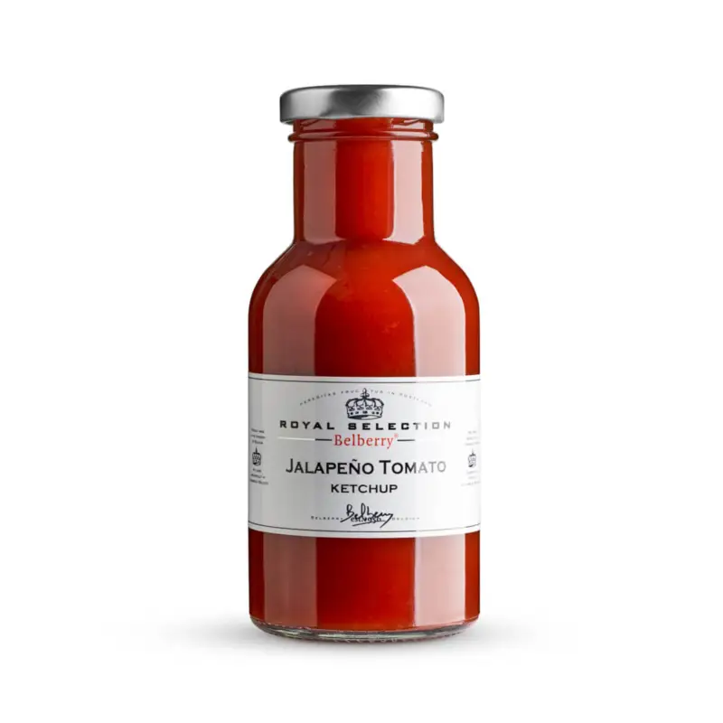 Oldenhof Belberry Jalapeño en tomatenketchup 250 ml Op = Op