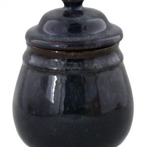 Oldenhof 1821 suikerpotje aardewerk spickelblauw Finale Uitverkoop