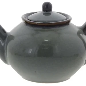 Oldenhof 1821 theepot 1 liter aardewerk olijfgrijs Fabrieksprijs