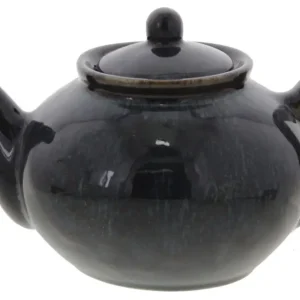 Oldenhof 1821 theepot 1 liter aardewerk spickelblauw Alleen Vandaag