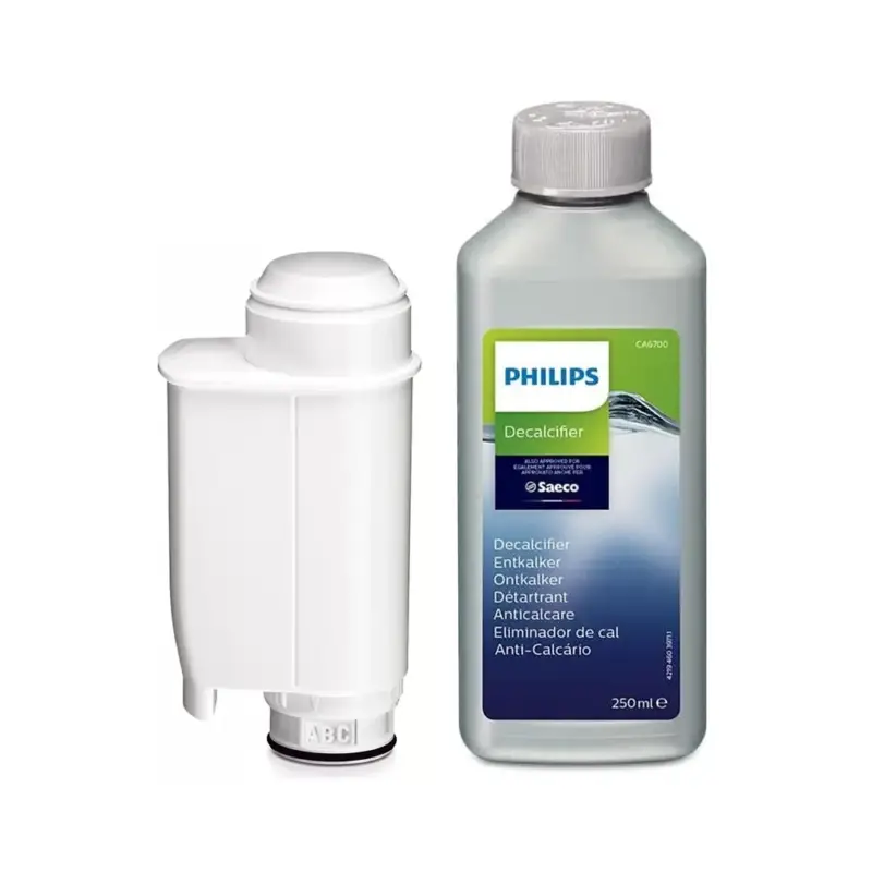 Philips / Saeco Onderhoudsset Koffiemachine Waterfilter + Ontkalker Nieuw