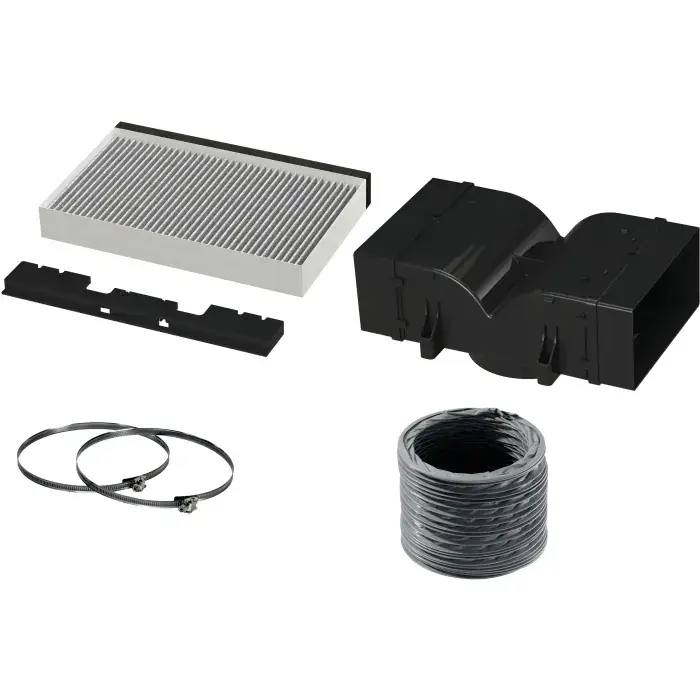 CleanAir recirculatie startset met anti-vis filter (levensduur 6 - 12 maanden) voor eilandschouwkappen 17006610 Hete Deal