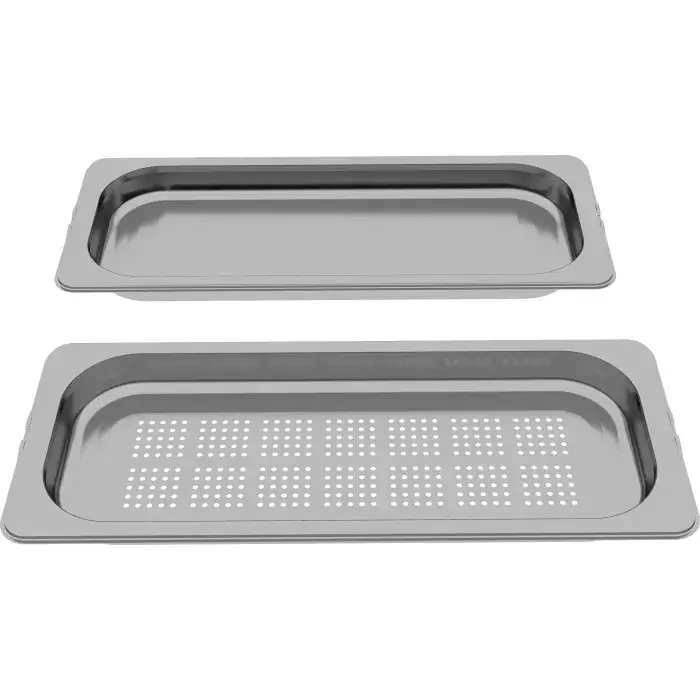 Tijdelijk Beschikbaar Set van 2 gastronormcontainers, 35 x 454 x 187 mm, roestvrijstaal 17007635