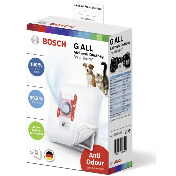 Nieuw Vacuüm stofzuigerzak - type G all- 4 stuks -BBZAFGALL 17002915 - BBZAFGALL