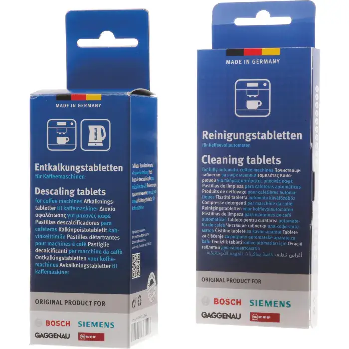 Set bestaande uit reinigings- en ontkalkingstabletten voor volautomatische koffiemachines 00312261 Laatste Versie