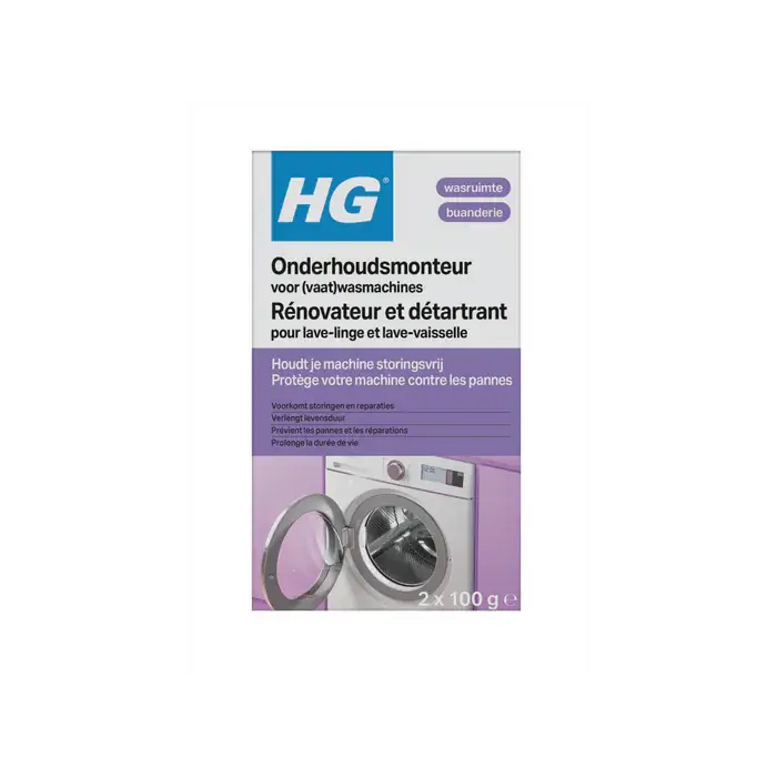 HG onderhoudsmonteur voor was- en vaatwasmachines - 0,2 KG - 248020100 Finale Uitverkoop