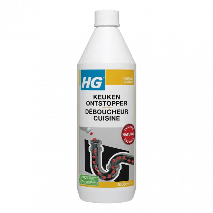 HG keukenontstopper Effectieve en natuurlijke gootsteenontstopper (1l)481100100 Op = Op