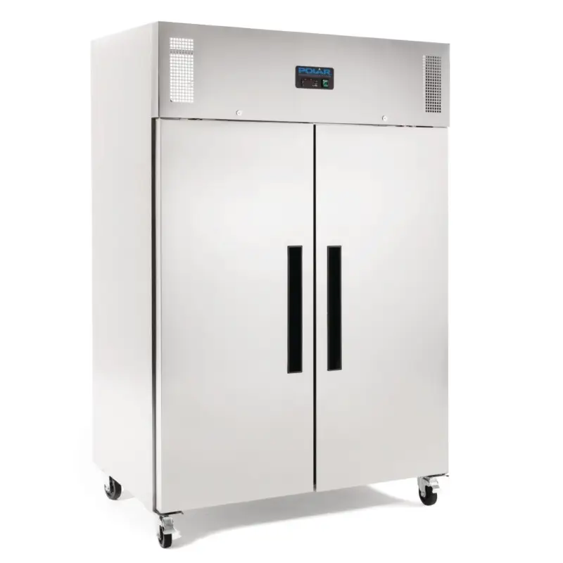 Polar 2-deurs vriezer |RVS | 1200ltr | Geschikt voor GN 2/1 Superprijs