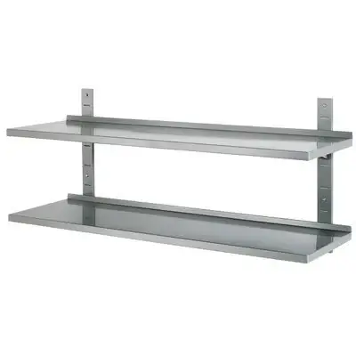 Gereduceerde Prijs Hendi 2 Wandplanken | RVS | 1800 x 355 mm