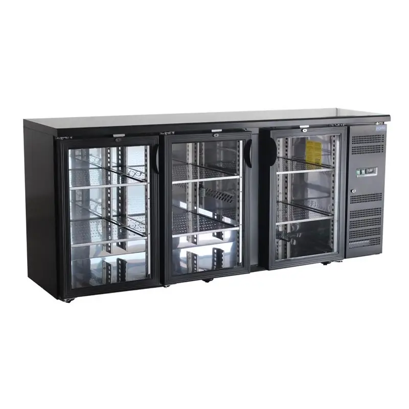 HorecaTraders 3-Deurs Barkoeling 355L | 0°C tot +10°C | 6 Schappen | 86x200,2x53,5cm Beste Prijs