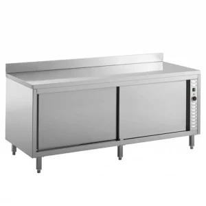 Lage Prijs Combisteel Bordenwarmhoudkast Met Spatrand | 160x70x85 cm (bxdxh)