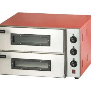 Combisteel Dubbele Pizzaoven 3000 Watt | 2 Pizza's Voordeelprijs