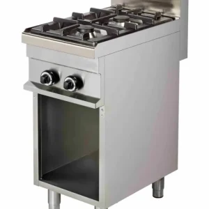 Gecertificeerd Combisteel Gasfornuis met Onderbouw | 2 Branders